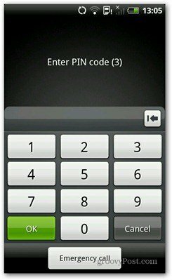 android pin koda
