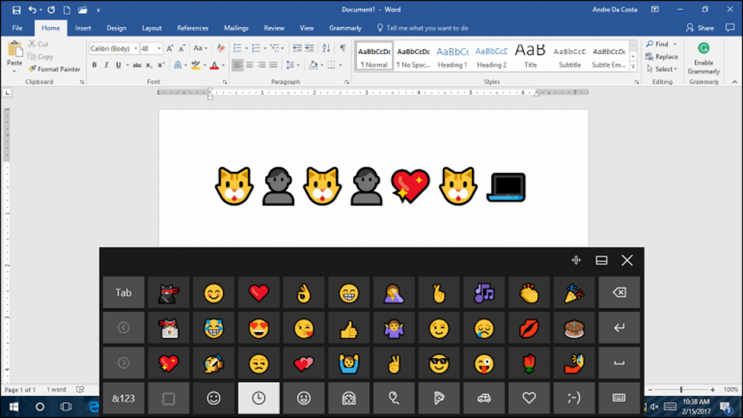 omogoči emoji Windows 10 tipkovnico