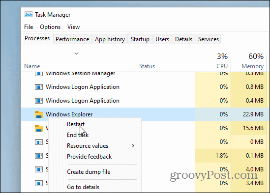 Preprečite hitre spremembe nastavitev v sistemu Windows 11