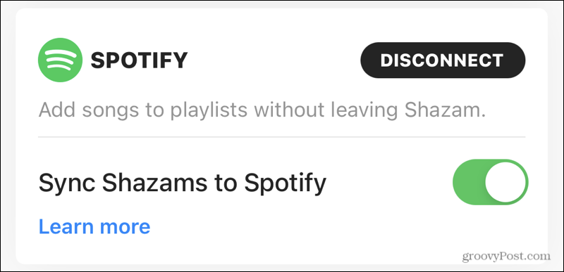 Sinhronizirajte Spotify s Shazamom