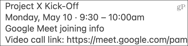 Prilepite povabilo v Google Meet