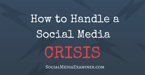 krizo socialnih medijev