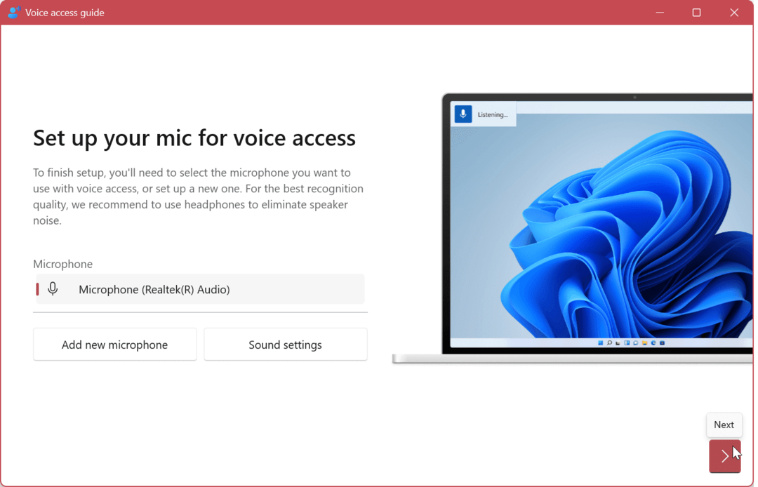 Omogočite in uporabite glasovni dostop v sistemu Windows 11