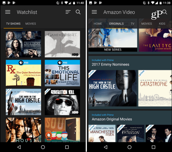 Amazon Prime Video App je zdaj na voljo v ameriški trgovini Google Play