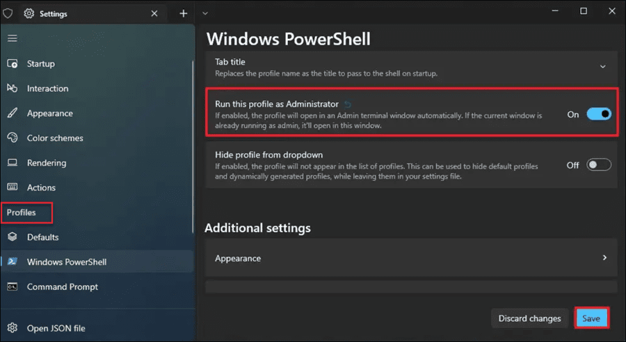 odprite powershell kot skrbnik v sistemu Windows 11