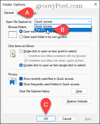 Odprite File Explorer v tem računalniku