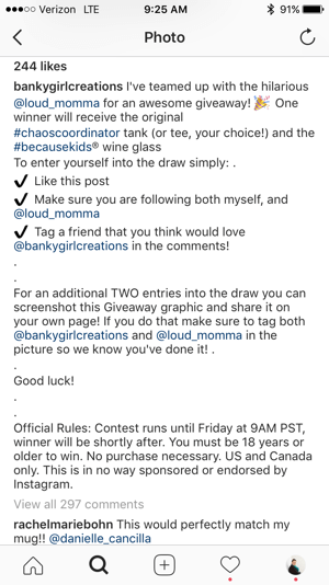 Poskrbite, da pravila o natečajih v Instagramu izrecno navajajo, da Instagram ne sponzorira ali podpira vašega natečaja.