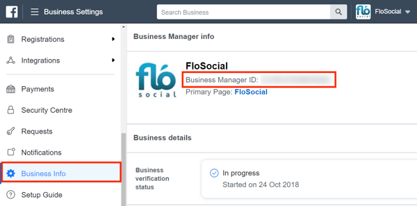 Uporabite Facebook Business Manager, 9. korak.