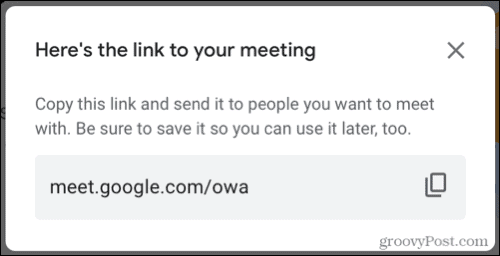 Povezava Google Meet