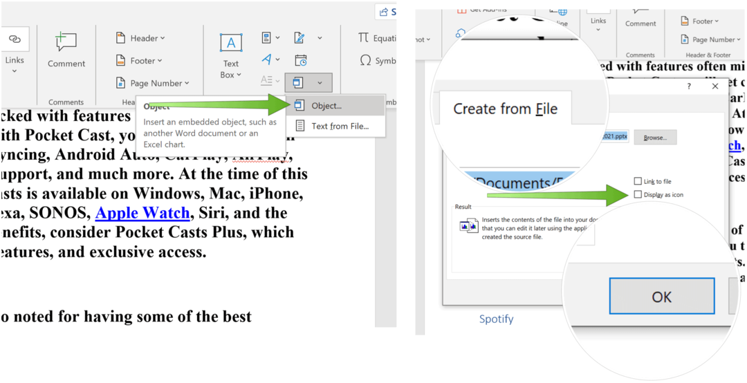 Vdelajte PowerPoint Slide Powerpoint, ustvarite iz datoteke