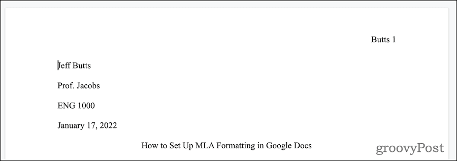 Google Dokumenti Kako nastaviti obliko MLA v Google Dokumentih