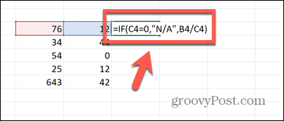 popolna formula excel