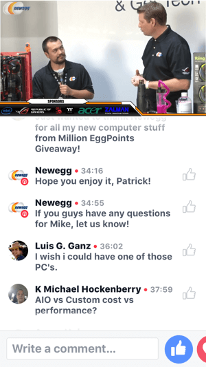 Newegg pri BlizzConu gosti oddajo v živo na Facebooku o izdelavi računalnika, pripravljenega za VR.