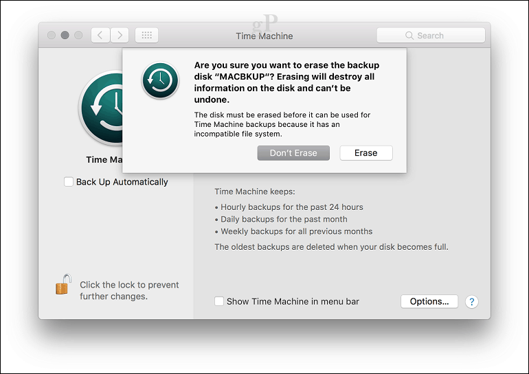 Kako nastaviti varnostno kopijo časovnega stroja v macOS-u