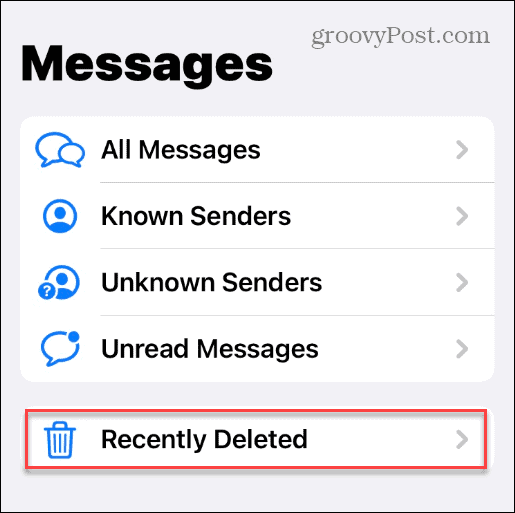 Povrnitev izbrisanih sporočil na iPhone