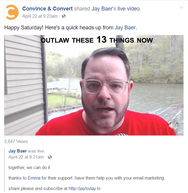 Jay objavi video za vsako epizodo Jay Today na štirih različnih platformah socialnih medijev, pa tudi objavo v spletnem dnevniku na LinkedIn, Medium in svoji spletni strani.
