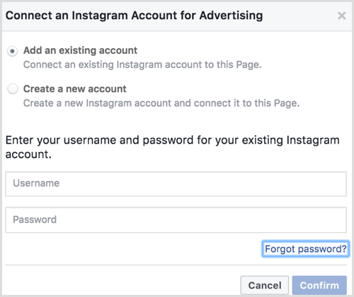 Instagram oglasi povezujejo račun