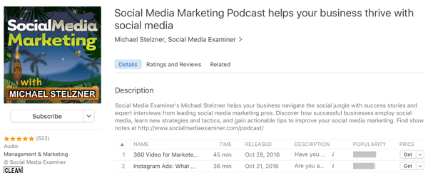 podcast trženja družbenih omrežij z Michaelom Stelznerjem
