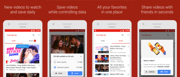 Beta različica aplikacije YouTube Go je na voljo za prenos iz trgovine Google Play v Indiji.