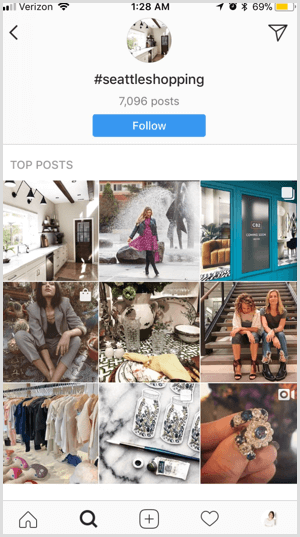Instagram sledi funkciji hashtag