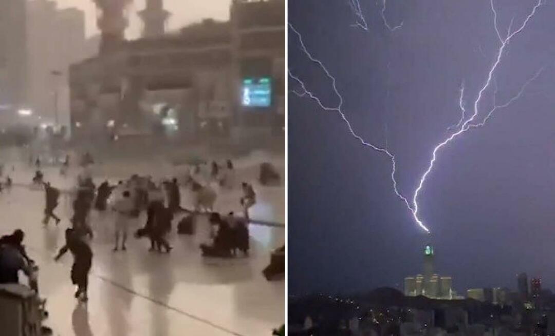 "Super Cell" je bil viden v Meki po močnem dežju in nevihti!