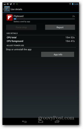 Informacije o aplikaciji Nexus 7