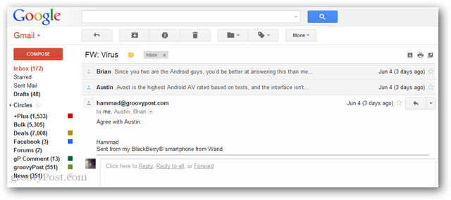 Kako omogočiti pogled v pogovoru, podobnem Gmailu, v Thunderbird-u