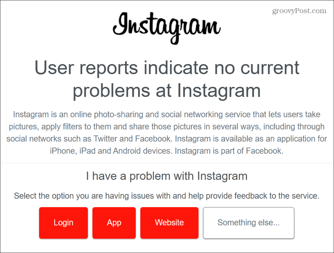 Nismo se mogli povezati z Instagramom: kako popraviti