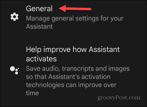 Onemogoči Google Assistant