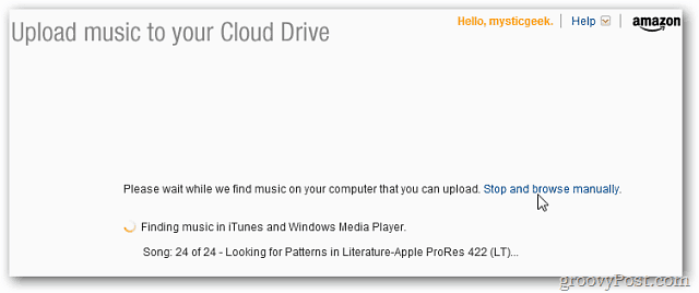 MP3 predvajalnik Amazon Cloud Player