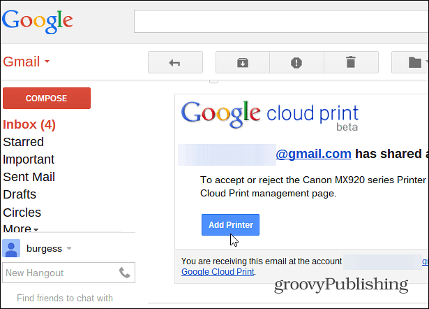 Kako delite svoj tiskalnik prek Google Cloud Print