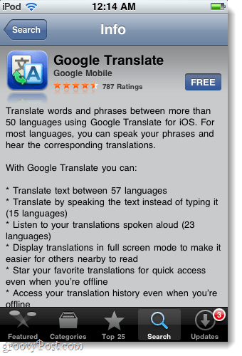 prenesite in namestite aplikacijo za google translate za iphone, ipad in ipod