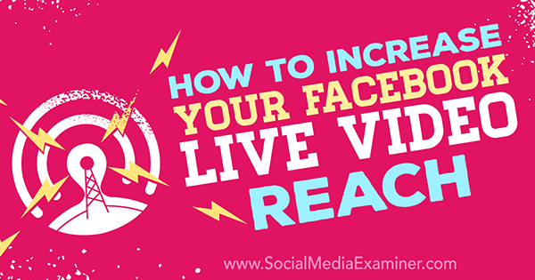 izboljšati zmogljivost video posnetkov v živo na facebooku