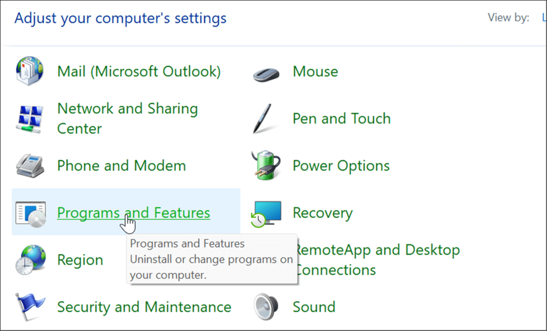 Programi in funkcije upravljajo izbirne funkcije v sistemu Windows 11