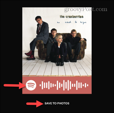 shrani seznam predvajanja kode spotify