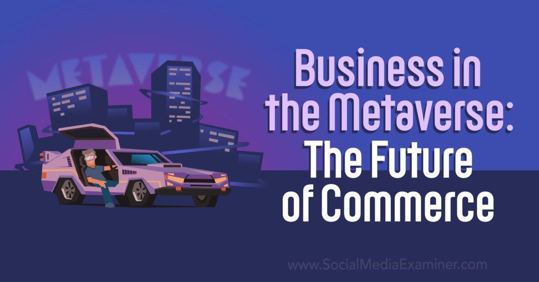 Poslovanje v metaverzumu: prihodnost trgovine avtor Social Media Examiner