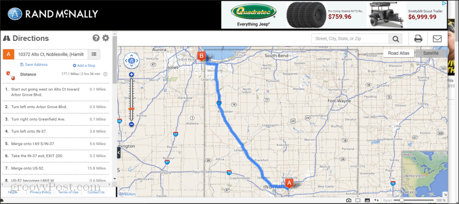 rand mcnally spletno kartiranje