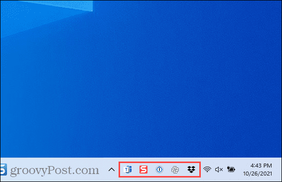 Ikone za prelivanje vogalov opravilne vrstice v sistemu Windows 11