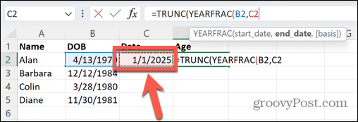 excel končni datum