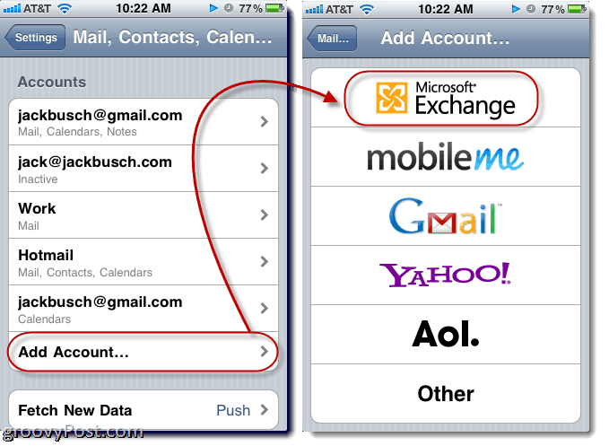 Kako sinhronizirati Hotmail e-poštna sporočila, stike in koledarje s svojim iPhone s pomočjo ActiveSync (s pritiskom!)
