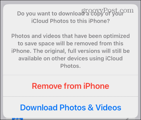 Izbrišite fotografije iz iCloud