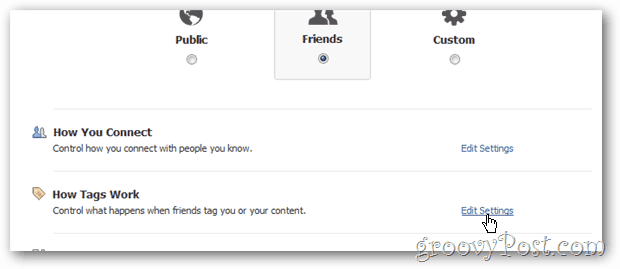 Facebook zasebnost - konfigurirajte, kako delujejo oznake