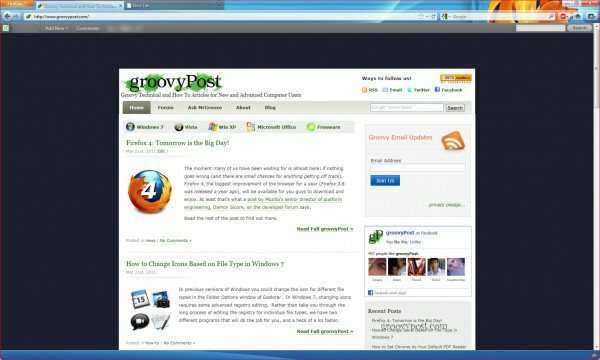 Firefox 4 nov uporabniški vmesnik in hitrost