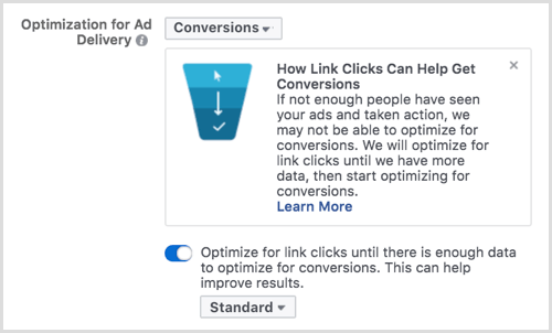 Facebook optimizacija za prikazovanje oglasov