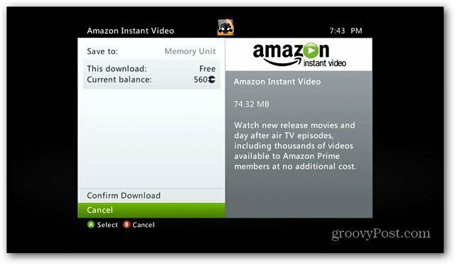 Amazon Instant Video Now na Xbox 360
