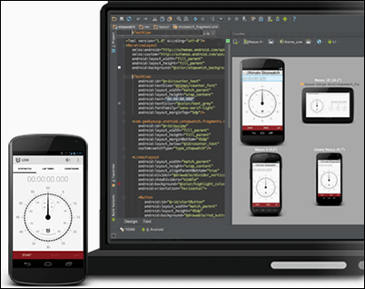 Posnetek zaslona Android Studio