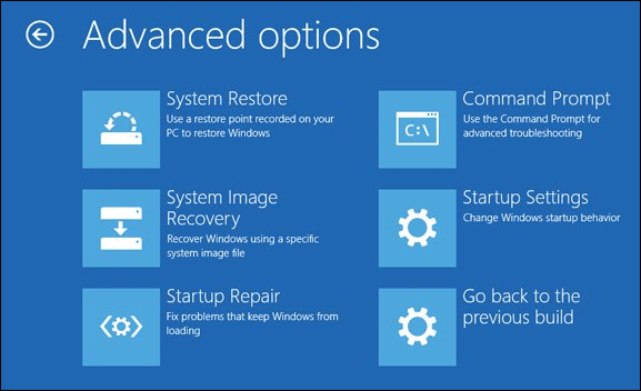 Napredne možnosti zagona Windows 10