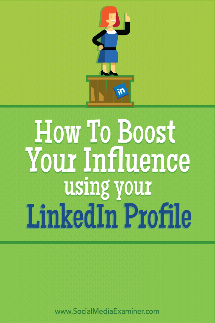 Kako povečati vpliv s svojim profilom LinkedIn: Izpraševalec socialnih medijev