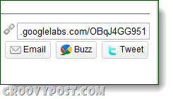 gumb za skupno rabo URL-ja googlelabs
