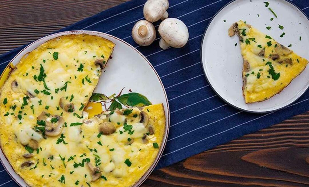 Kako narediti gobovo omleto? Praktičen in okusen recept za gobovo omleto za sahur